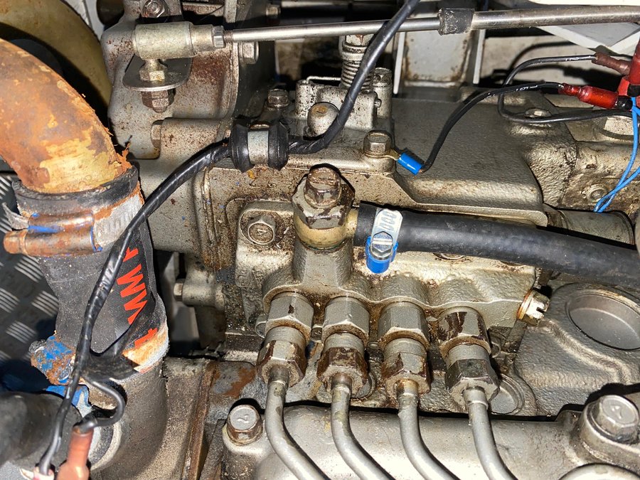 Wartung eines Bootsmotors